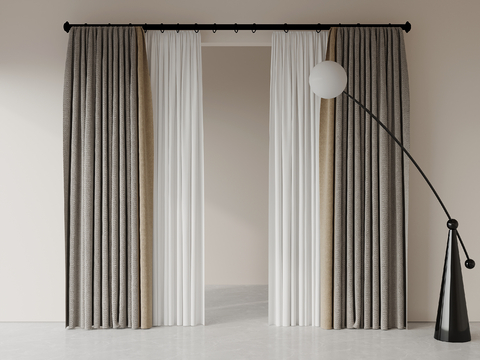 modern roman rod curtain gauze curtain