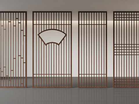 Neo-Chinese Style lattice partition