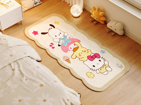 Cartoon Carpet Cream Carpet