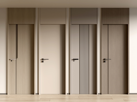 Modern Top Door Single Door Bedroom Door Wooden Door