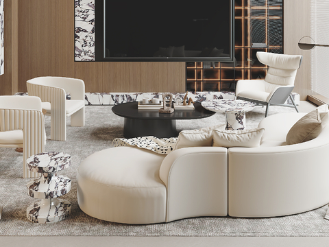 Cream style sofa Sectional Sofa shaped sofa