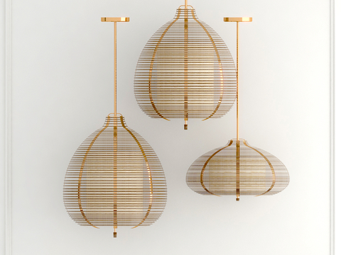 Chinese chandelier rattan chandelier