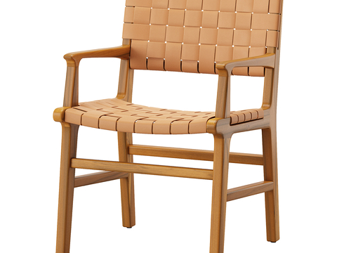 Log Style Rattan Chair Lounge Chair