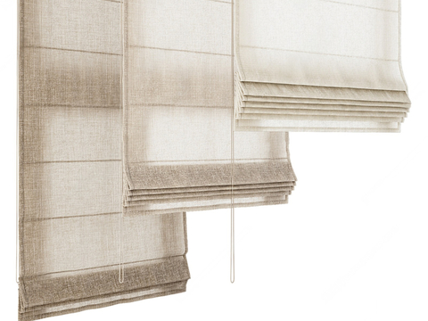 Modern Curtain Fabric Plain Roman Curtain