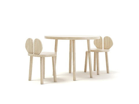 Wood-style kids Table&Chair