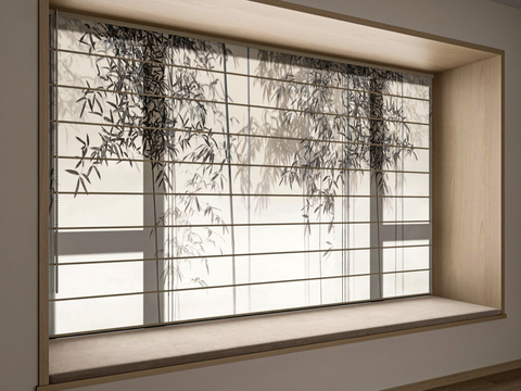 New Chinese Bamboo Curtain Shutter Shangri-La Curtain