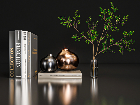 Modern Jewelry Ornaments Book Vase