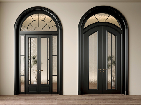 French Door Glass Door Swing Door Arch Door