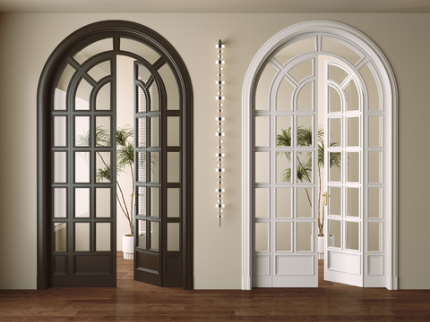 French Door Arch Door Glass Door Swing Door