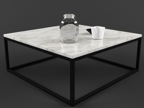 Marble coffee table