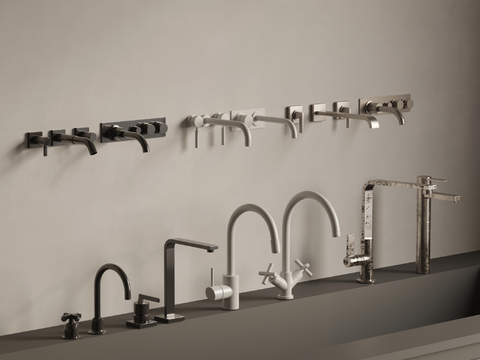 Wall drain faucet