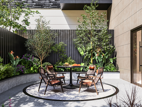 Modern Courtyard Garden