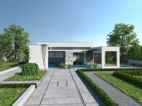 Modern Landscape Courtyard