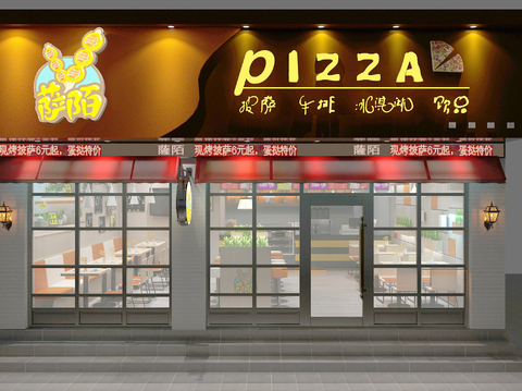 Modern Fast Food Restaurant Pizza Shop Free