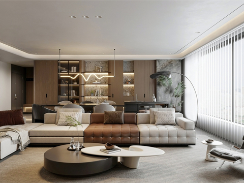 Modern Living&Dining Room