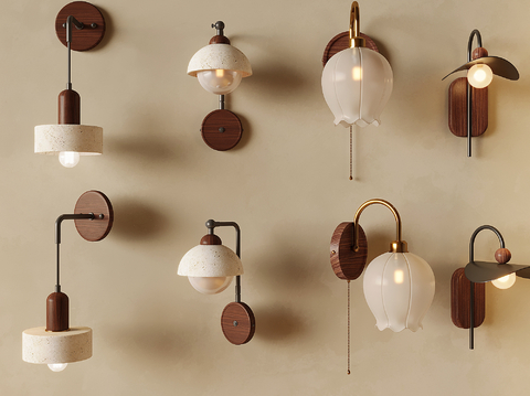 Middle style wall lamp