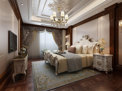 European-style master bedroom