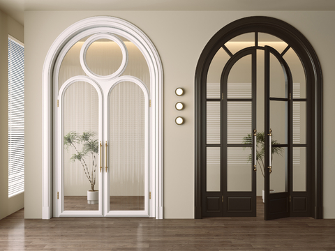 French Door Glass Door Swing Door Arch Door