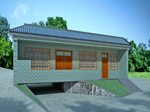 New Chinese-style rural residential house free of charge