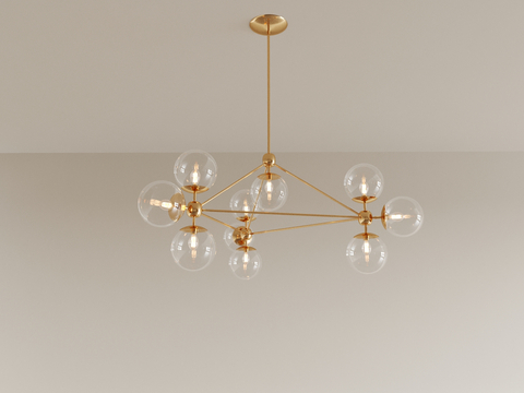 Minimalist chandelier