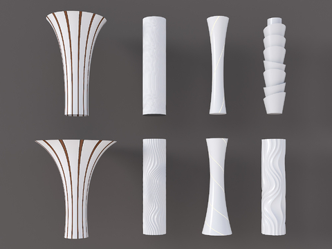 Modern Interior Column Alien Column Petal Column Spiral Column