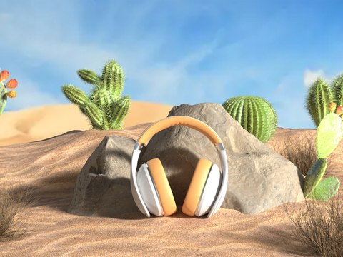 Outdoor Landscape Desert Scene Headset