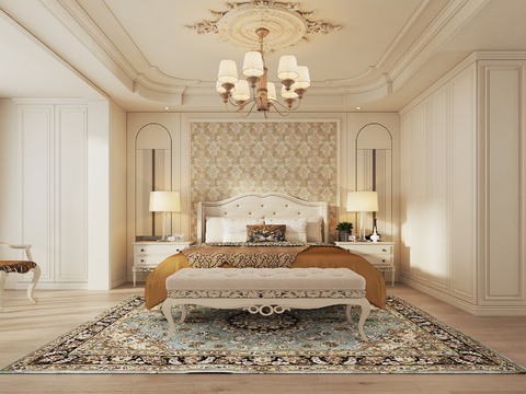 European-style master bedroom