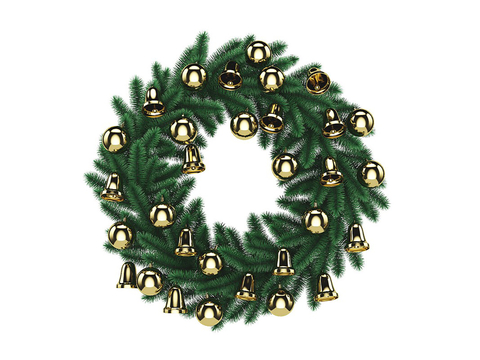 Modern Christmas Wreath Wall Decoration