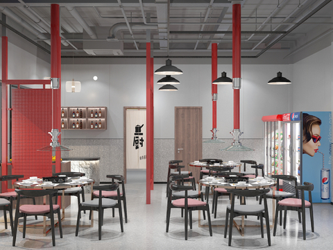 Industrial Style Barbecue Shop