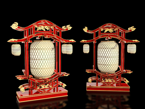 Neo-Chinese Style Outdoor Lantern Device Art Display