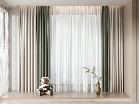 Modern Plain Curtain Gauze Curtain