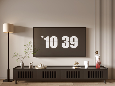 Modern Black TV Cabinet