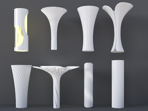 Modern Interior Column Alien Column Petal Column Spiral Column