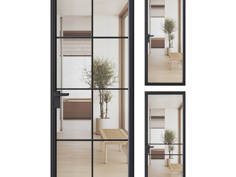 Modern Glass Door Bathroom Door Single Door