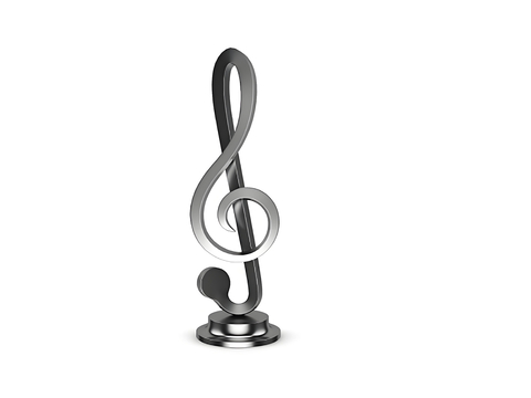 Ornaments music symbol sculpture