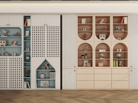 Modern Children Bookcase Decorative Cabinet