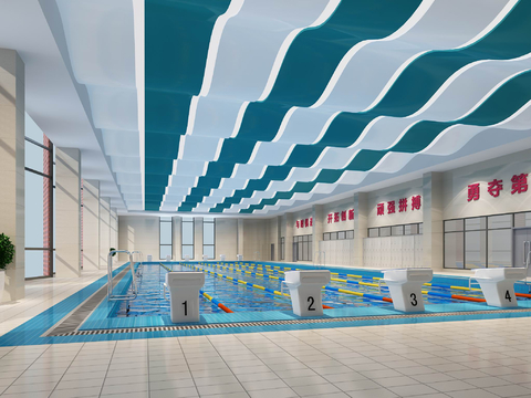 Modern Gymnasium Training Pool