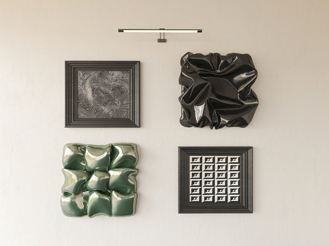 French three-dimensional wall ornaments