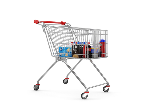 Supermarket Shopping Cart Trolley