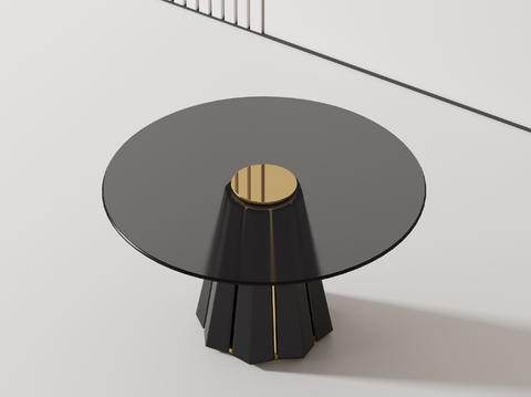 Modern round dining table