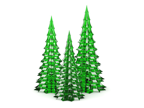 Christmas tree acrylic ornaments