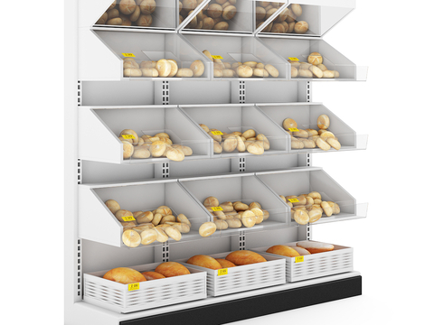 Bakery Showcase Bread Shelf