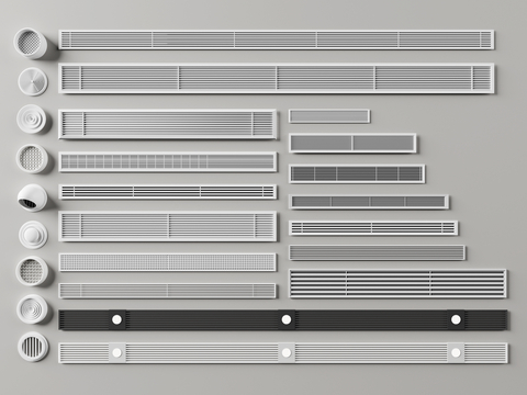 Modern air conditioning outlet