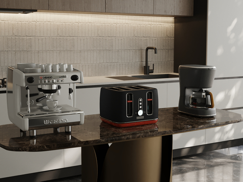 Modern Kitchen Appliances Coffee Machine Bread Maker