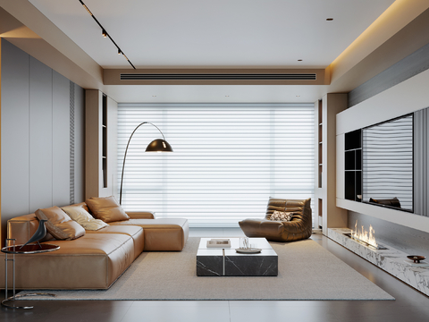 Modern minimalist living room