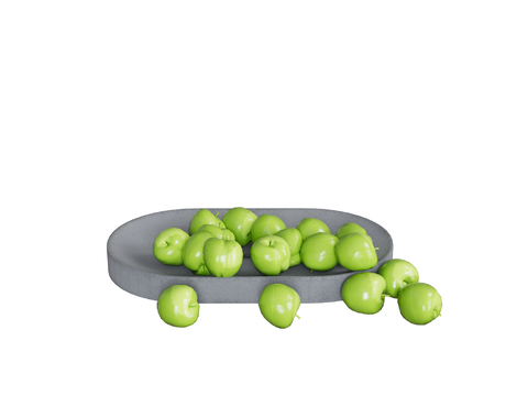 Fruit Fruit Plate Green Apple