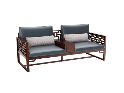 New Chinese-style double sofa