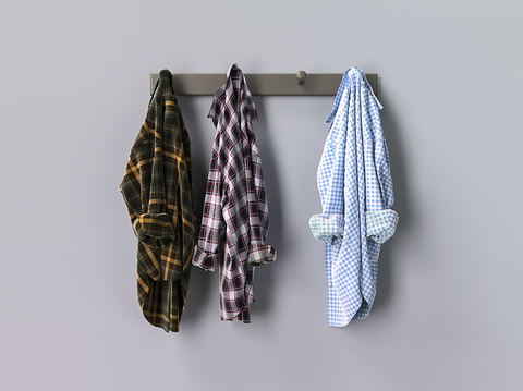 Clothing Plaid Shirt Hook