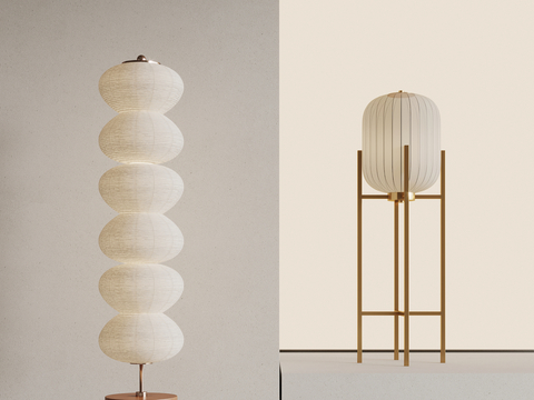 Middle style floor lamp