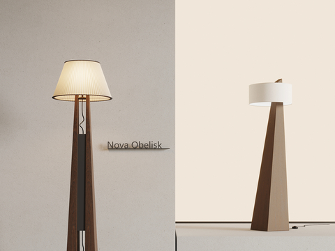 Middle style floor lamp